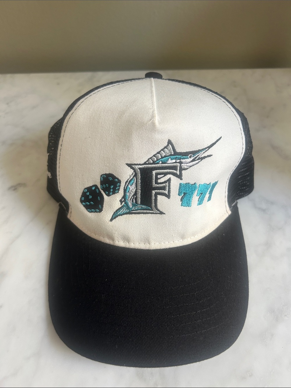 Vintage Florida Marlins 777 SnapBack Hat